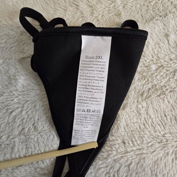 Holographic Black Gloss Under Bust Corset - Women's Plus Size 2X - Sexy - Picture 8 of 9